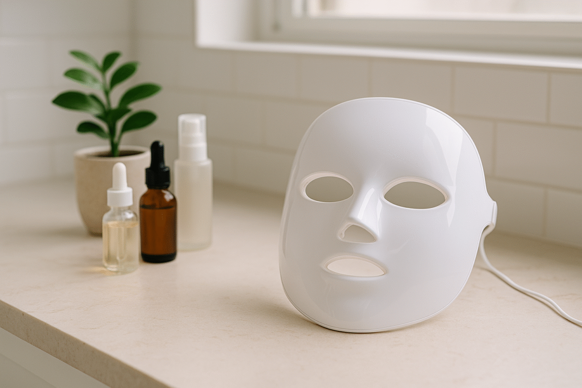 rödljus mask